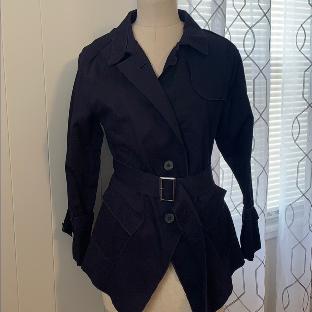 Simply Vera Wang Navy Trench Jacket